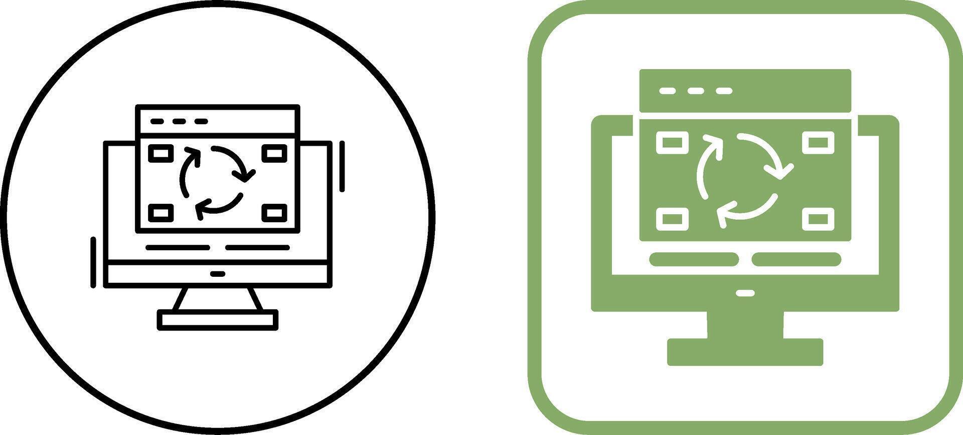 Update Icon Design vector