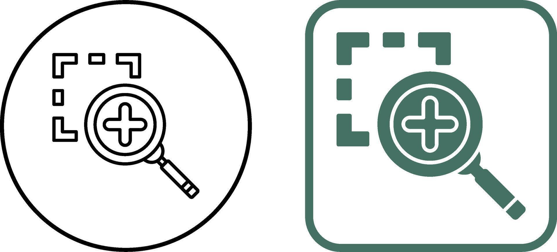 Zoom In Icon Design vector