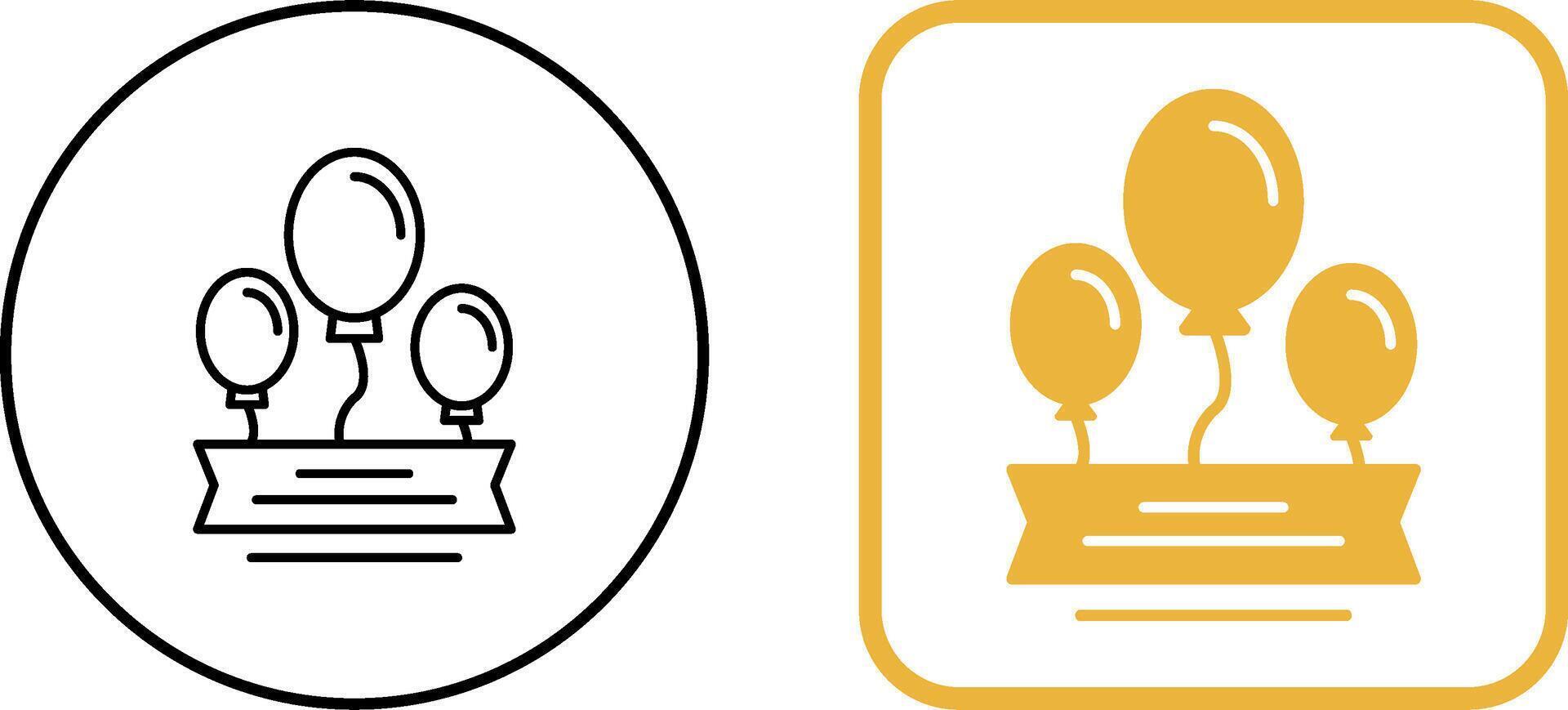 Balloons Icon Design vector