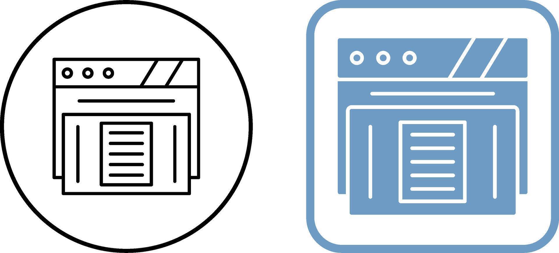 Paper Icon Design vector