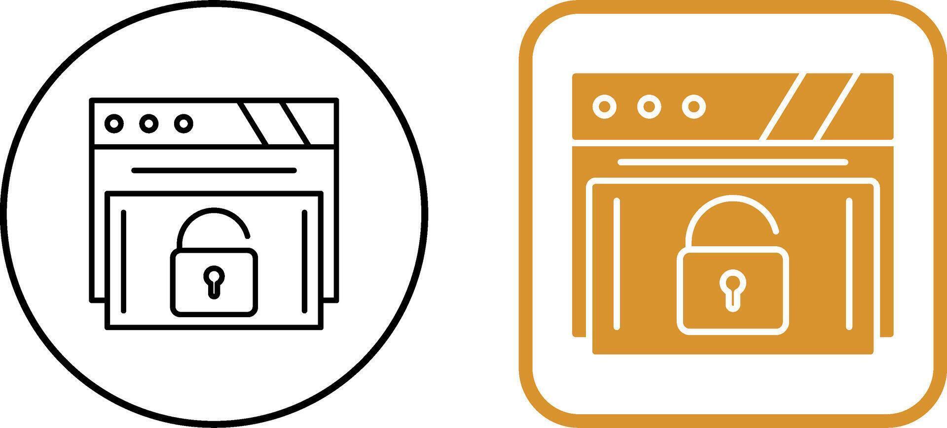 Padlock Icon Design vector