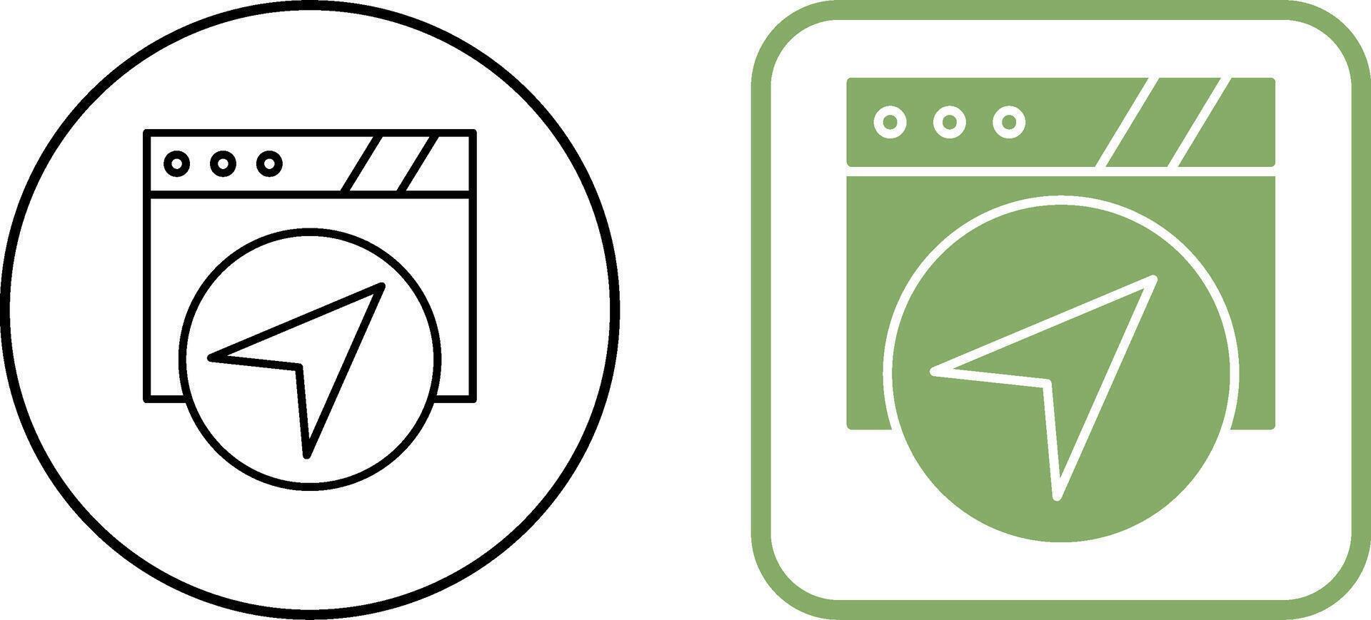 Navigation Icon Design vector