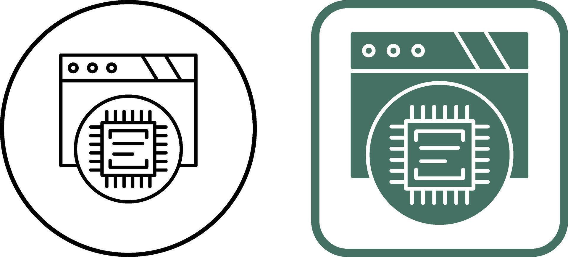 Cpu Icon Design vector