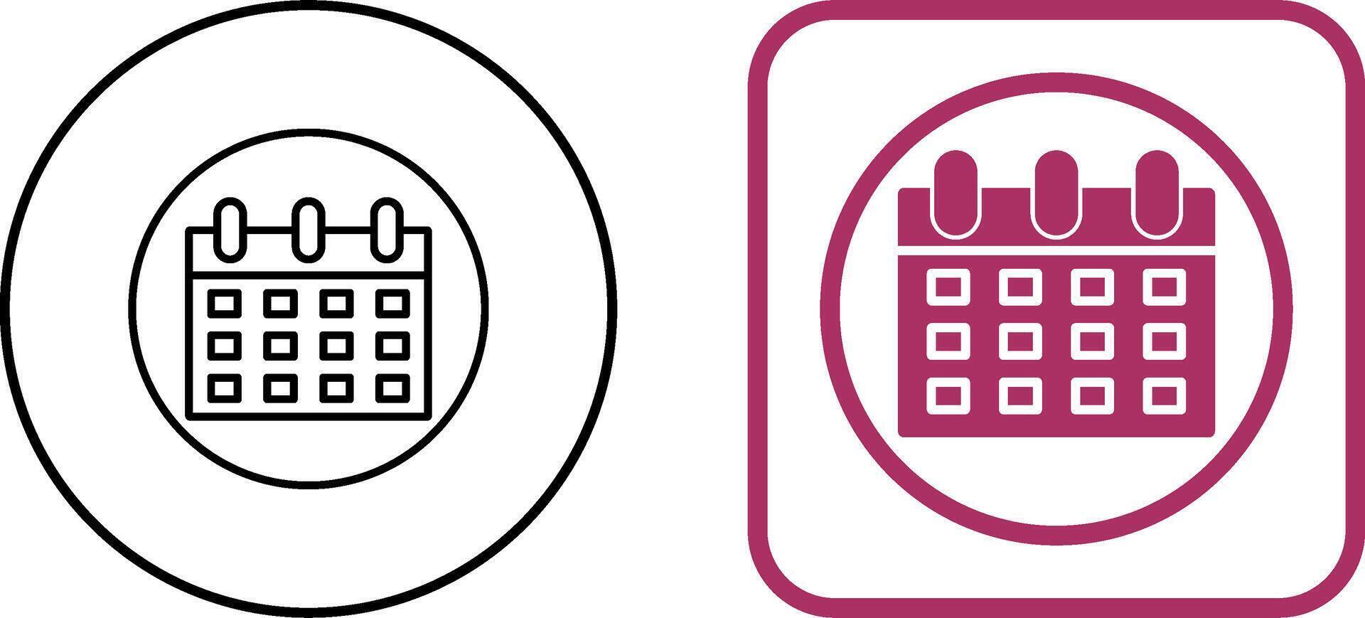 Calendar Icon Design vector