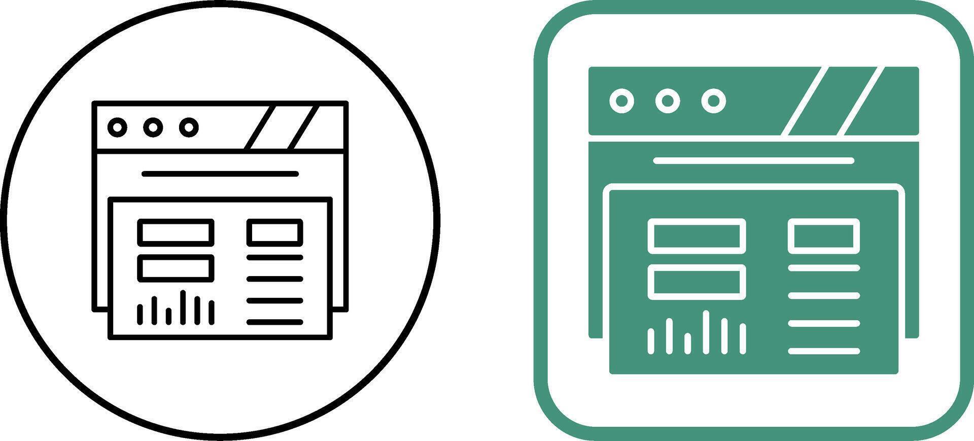 Dashboard Icon Design vector