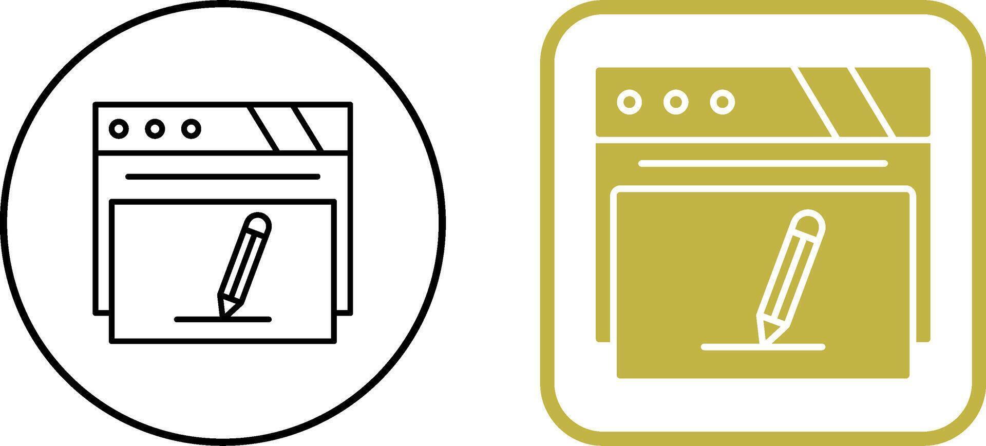 Edit Icon Design vector