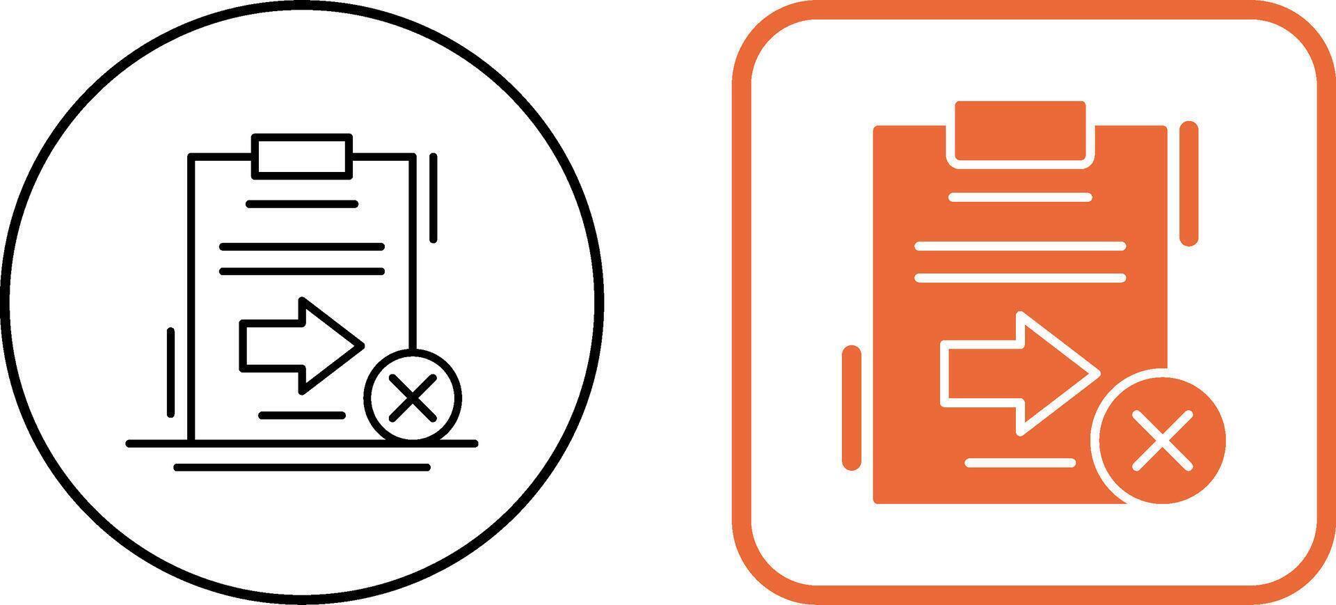 Send Failed Icon Design vector