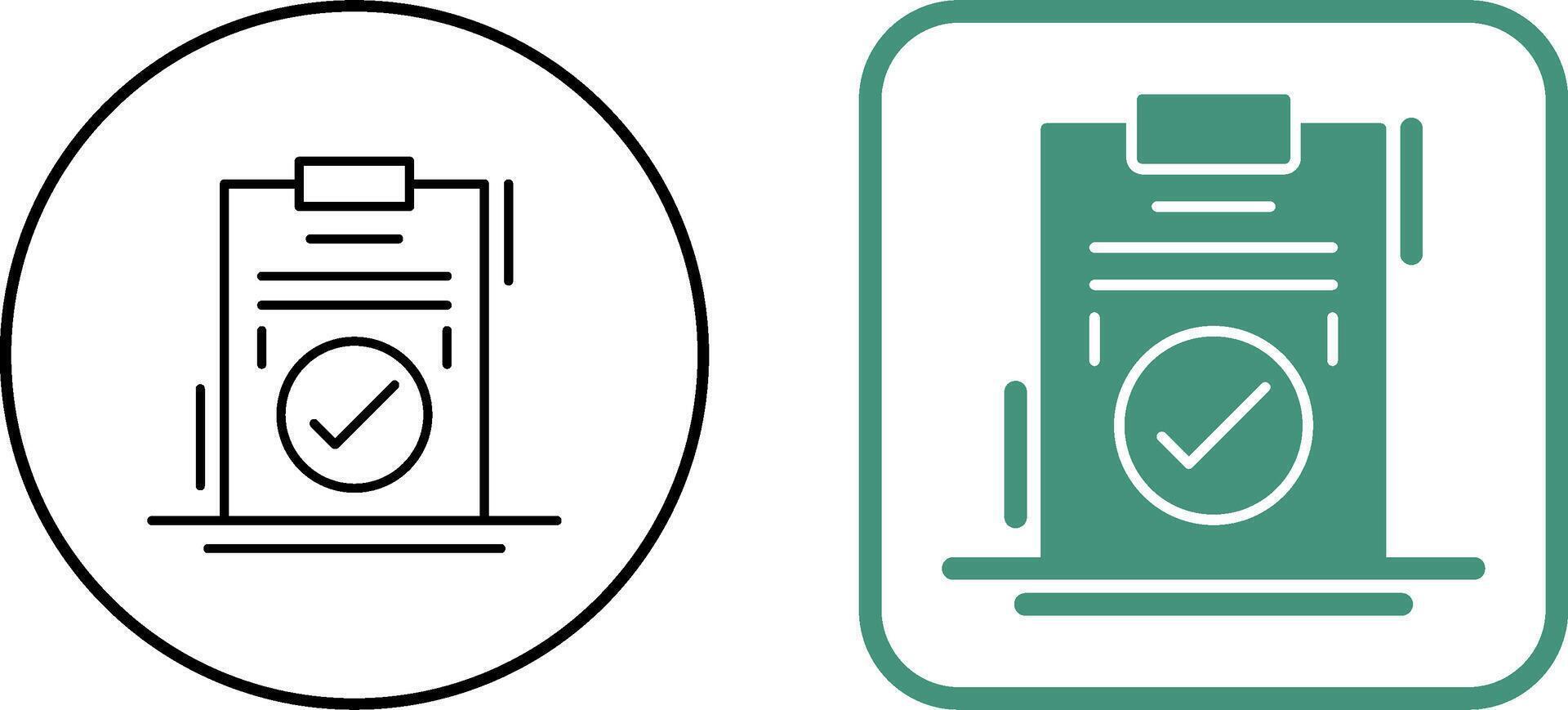 Checkmark Icon Design vector