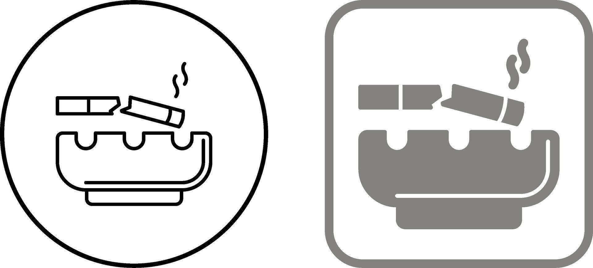 Broken Cigarette Icon Design vector
