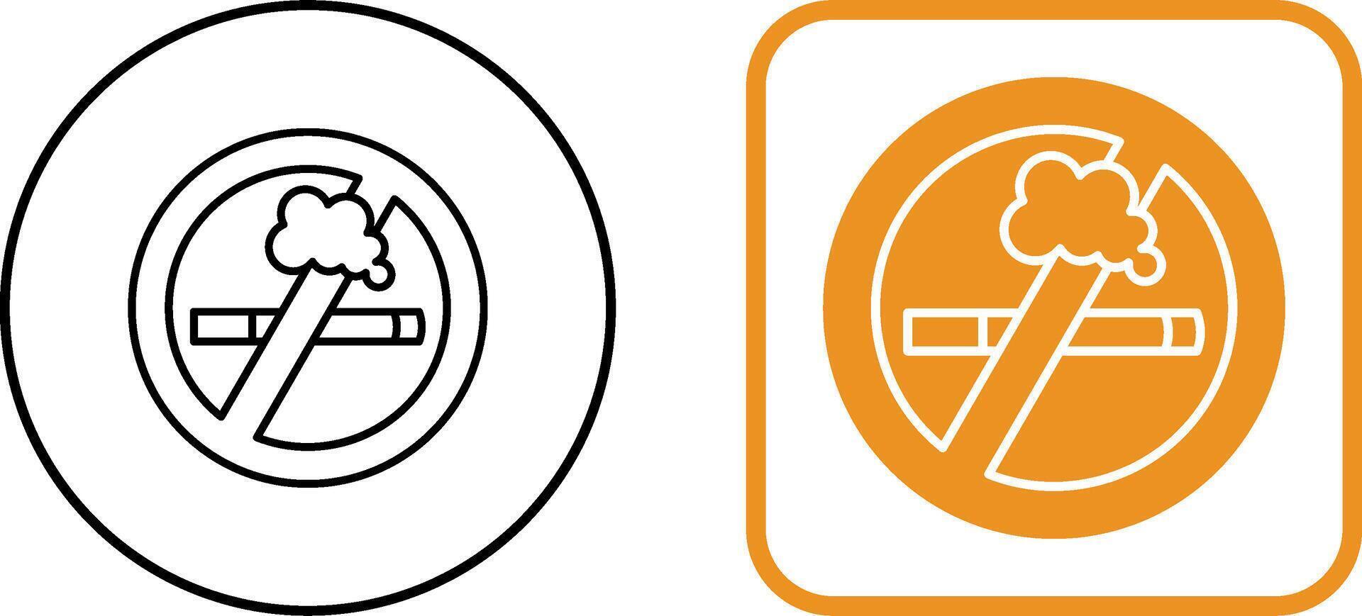 No Smoking Icon Design vector