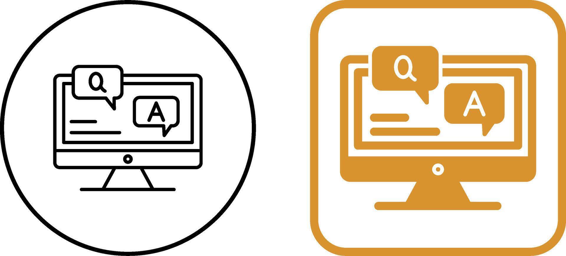 Faq Icon Design vector