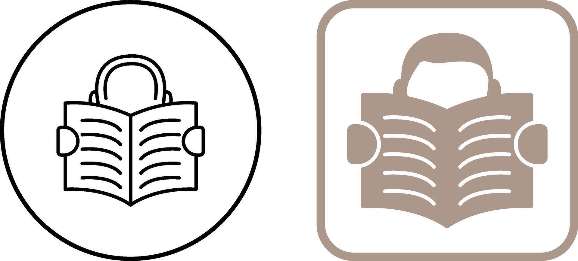 Reading Icon Design vector
