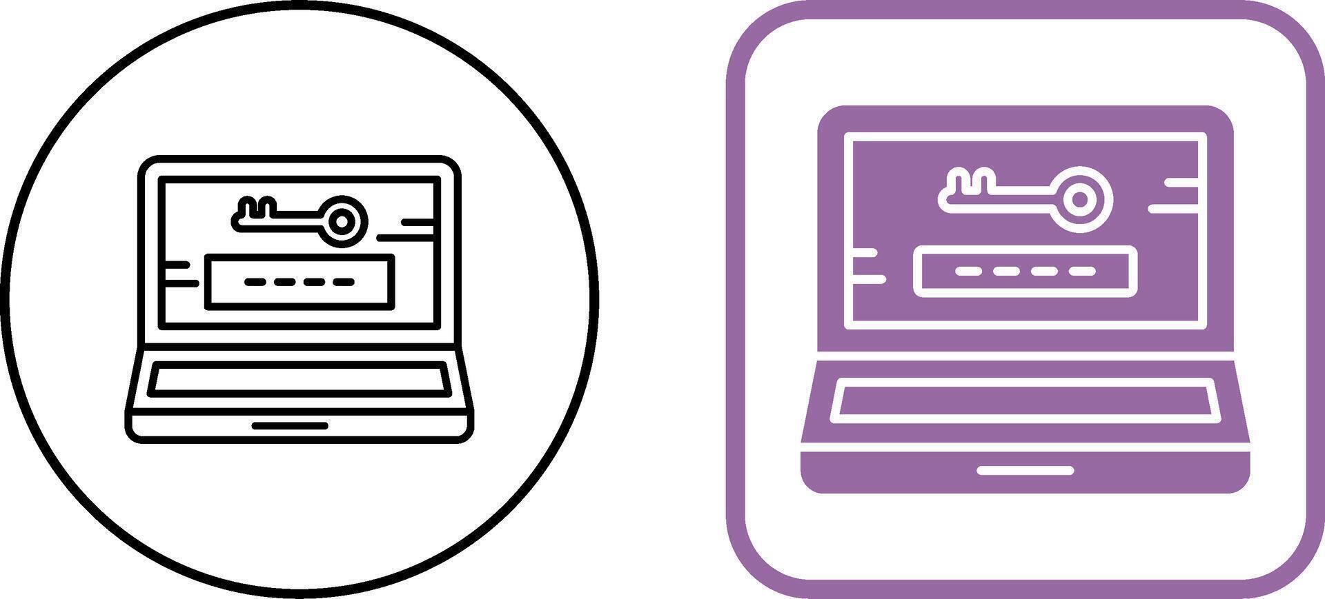 Password Icon Design vector