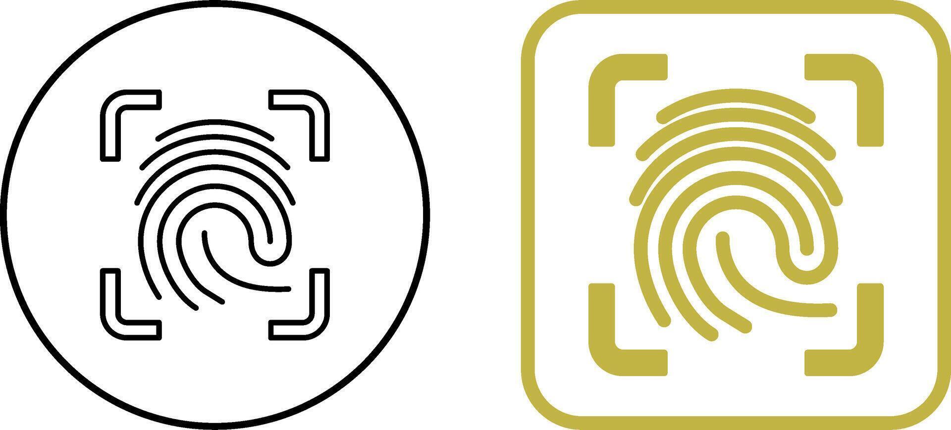 Finger Print Icon Design vector