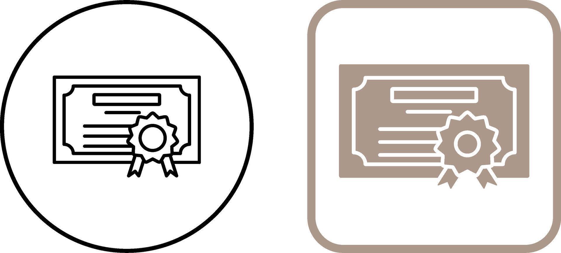 Diploma Icon Design vector
