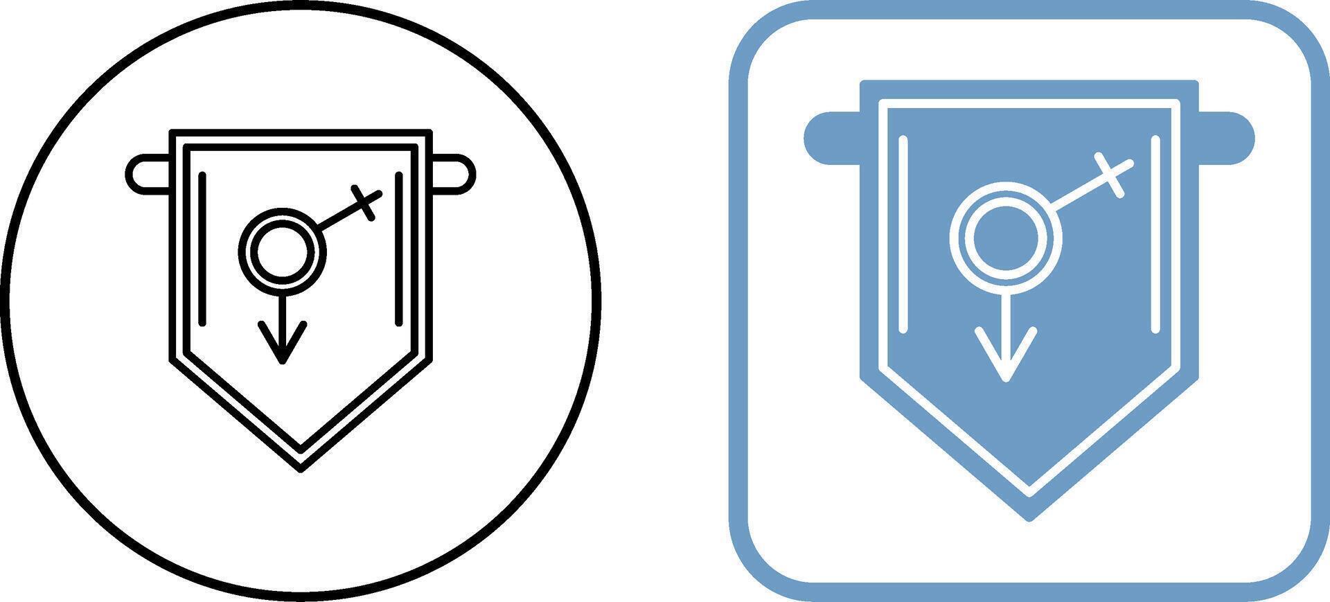 College Fraternity Icon Design vector