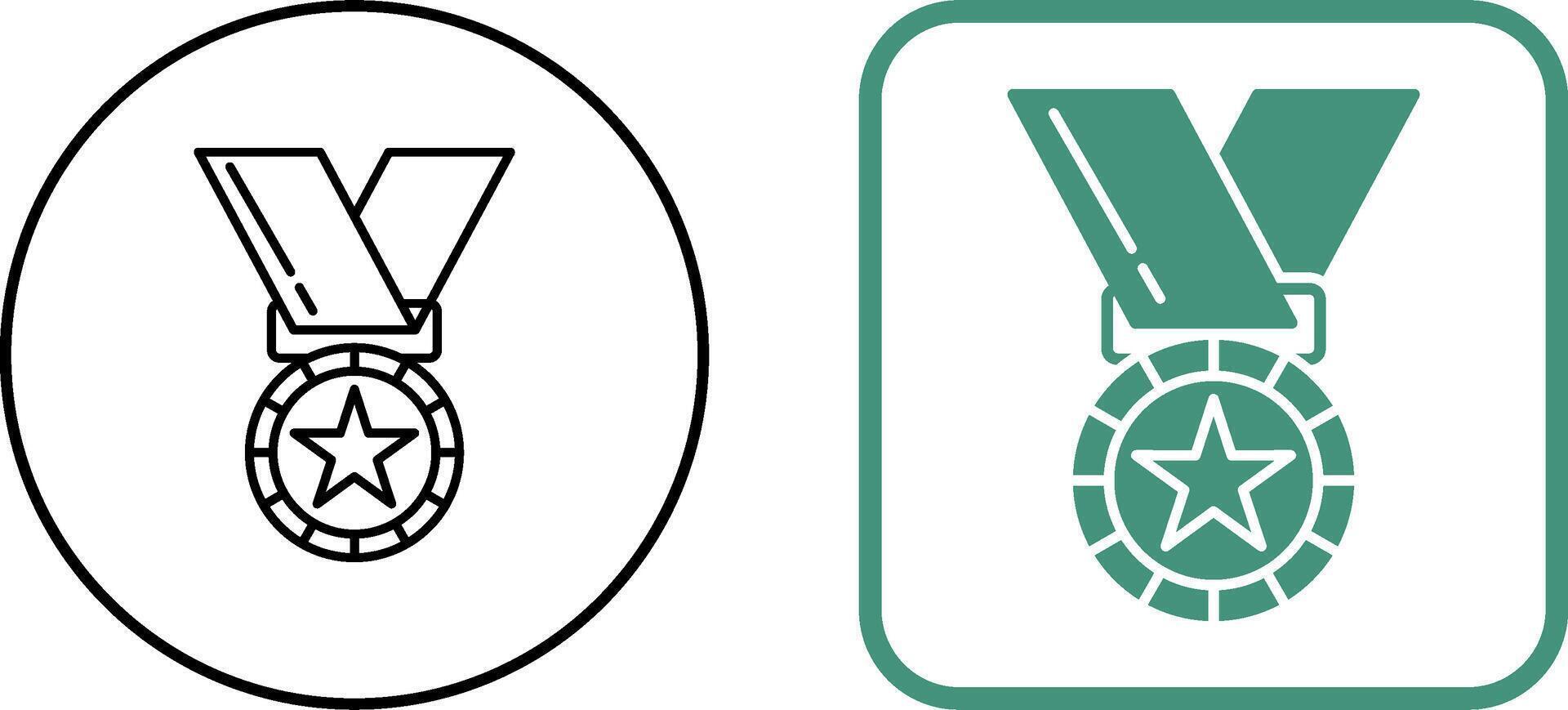 diseño de icono de medalla vector