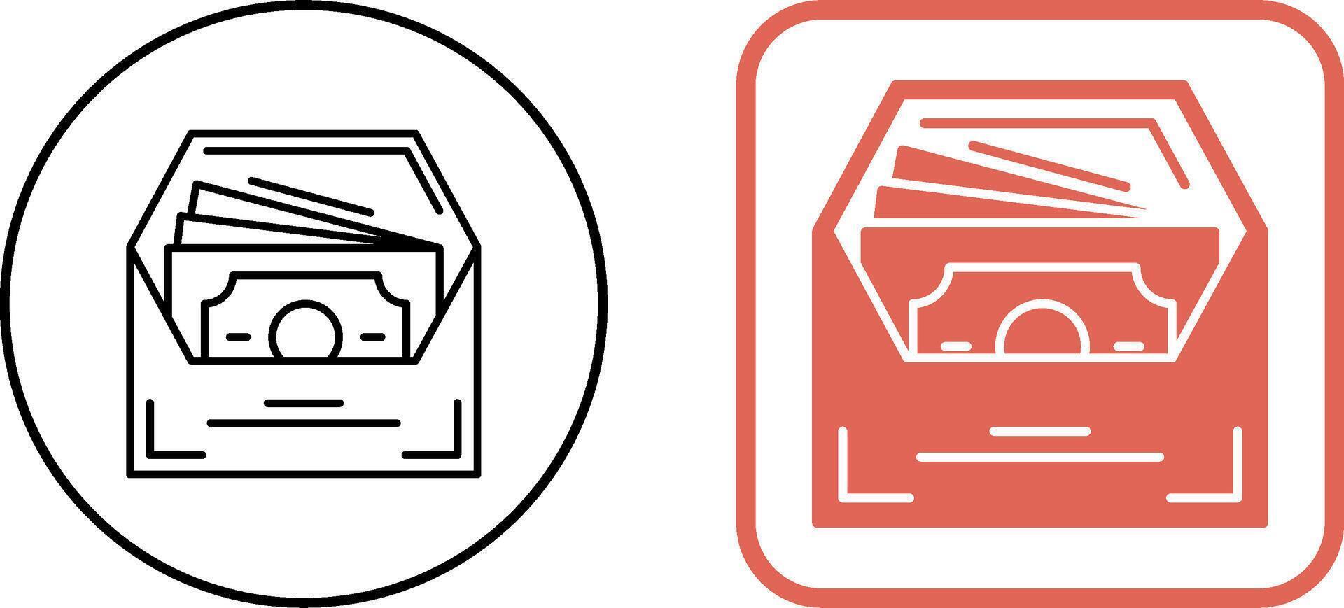 Salary Icon Design vector