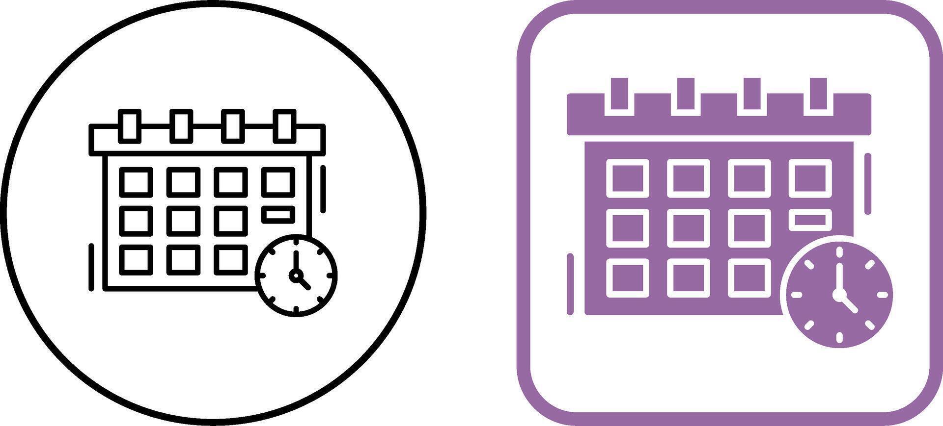 Deadline Icon Design vector