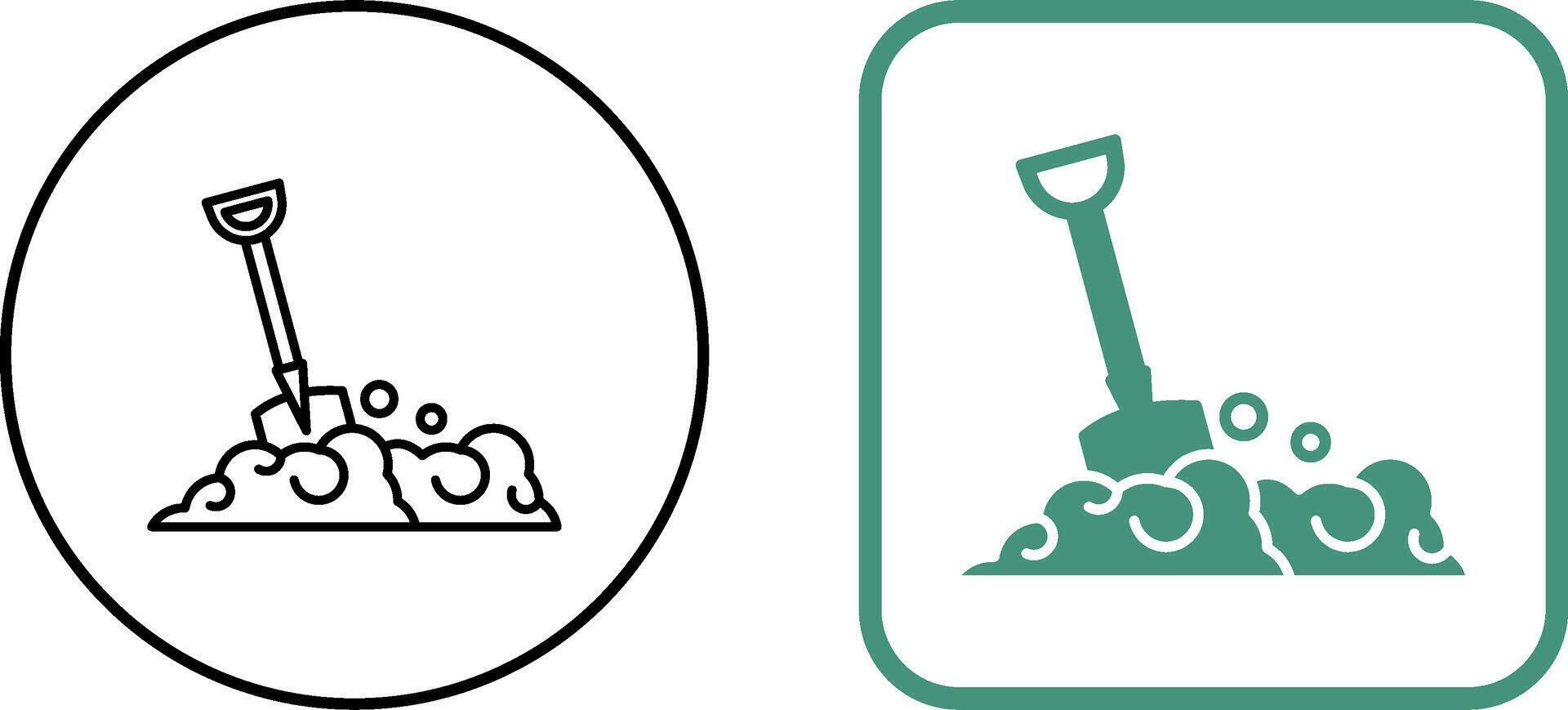 Shovel Icon Design vector