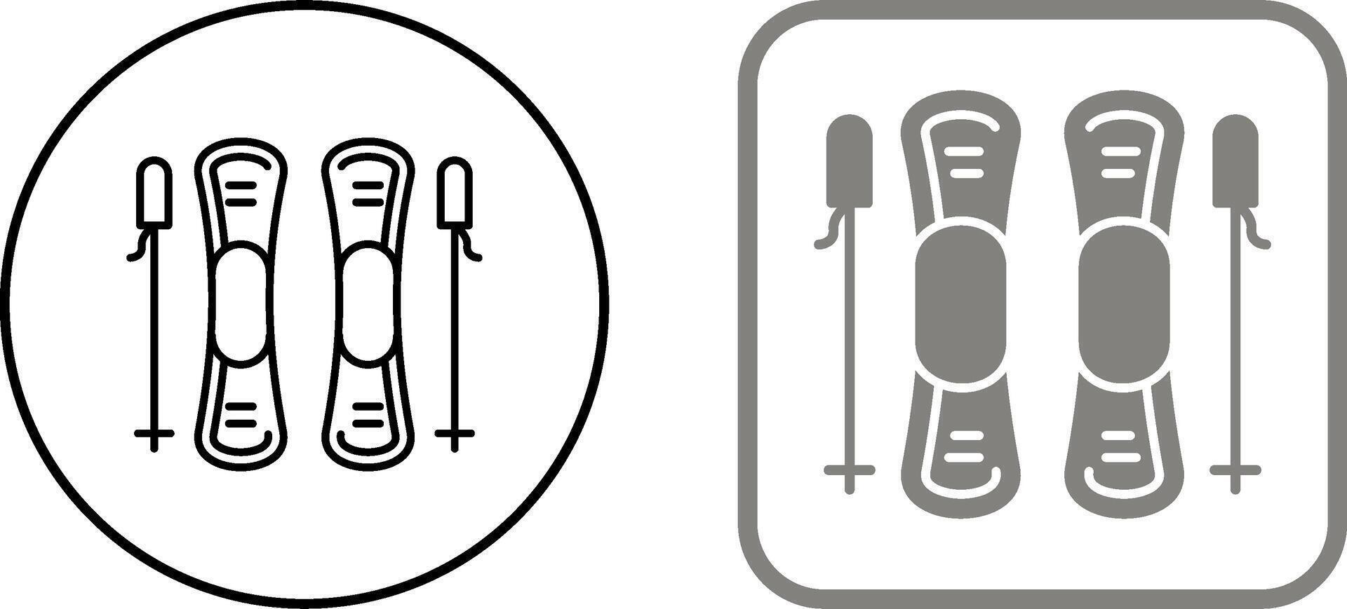Ski Icon Design vector
