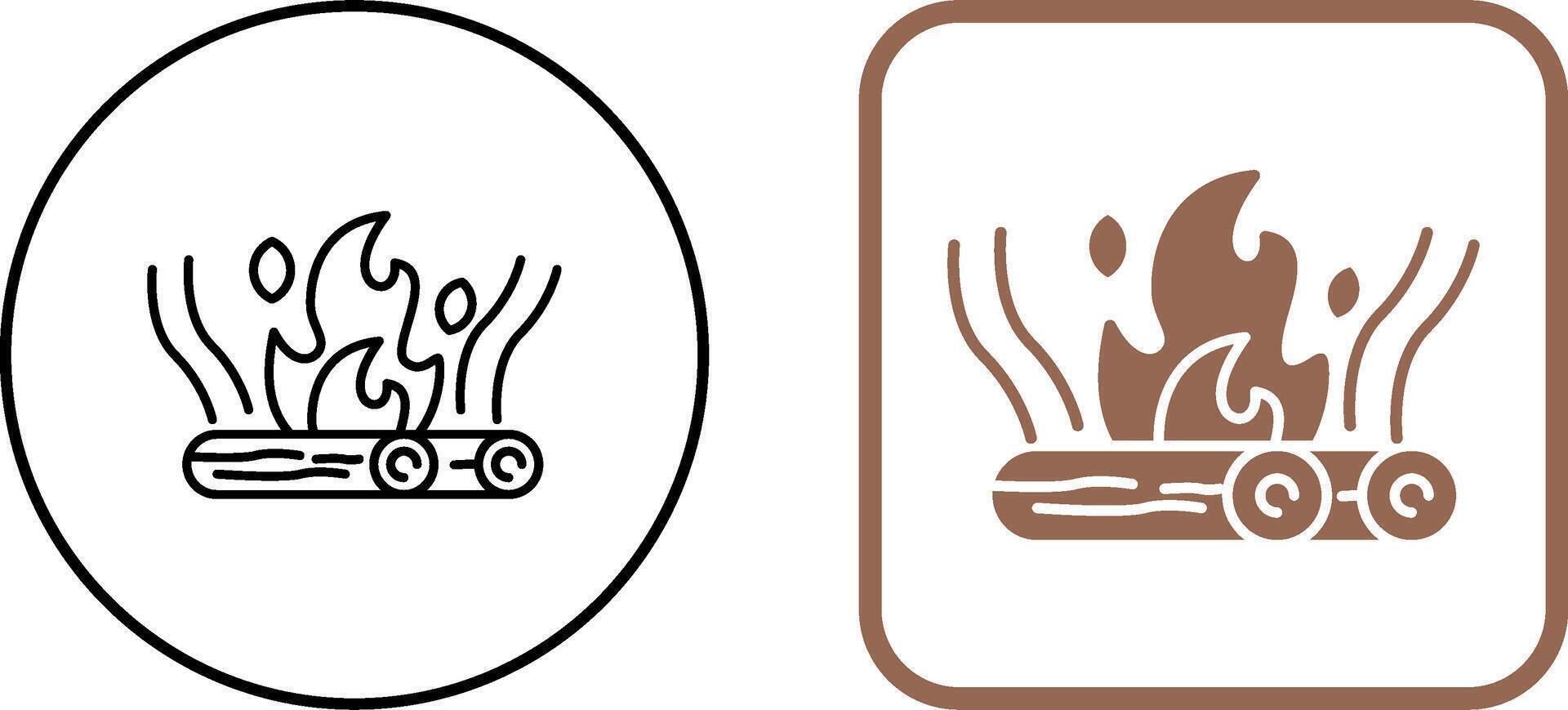 Bonfire Icon Design vector