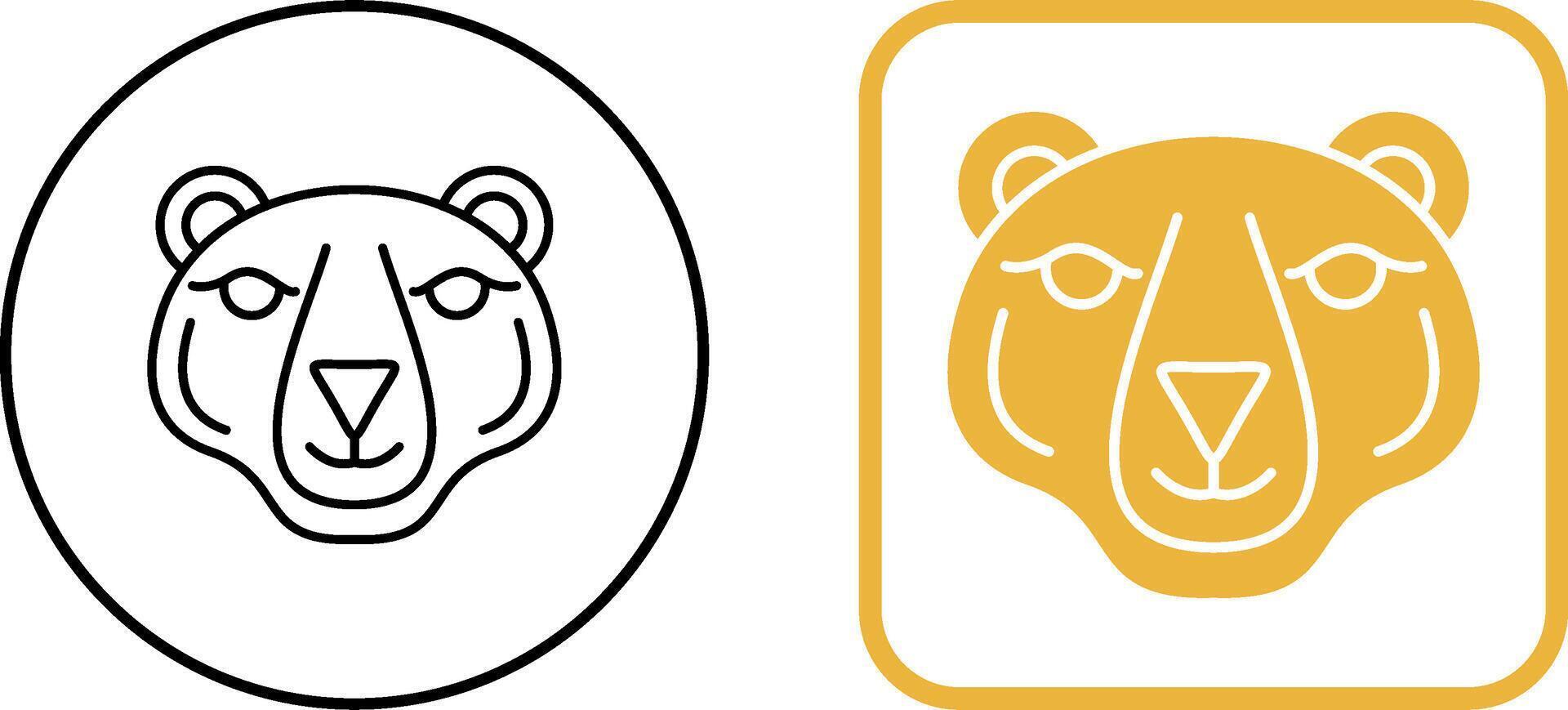 Polar Bear Icon Design vector