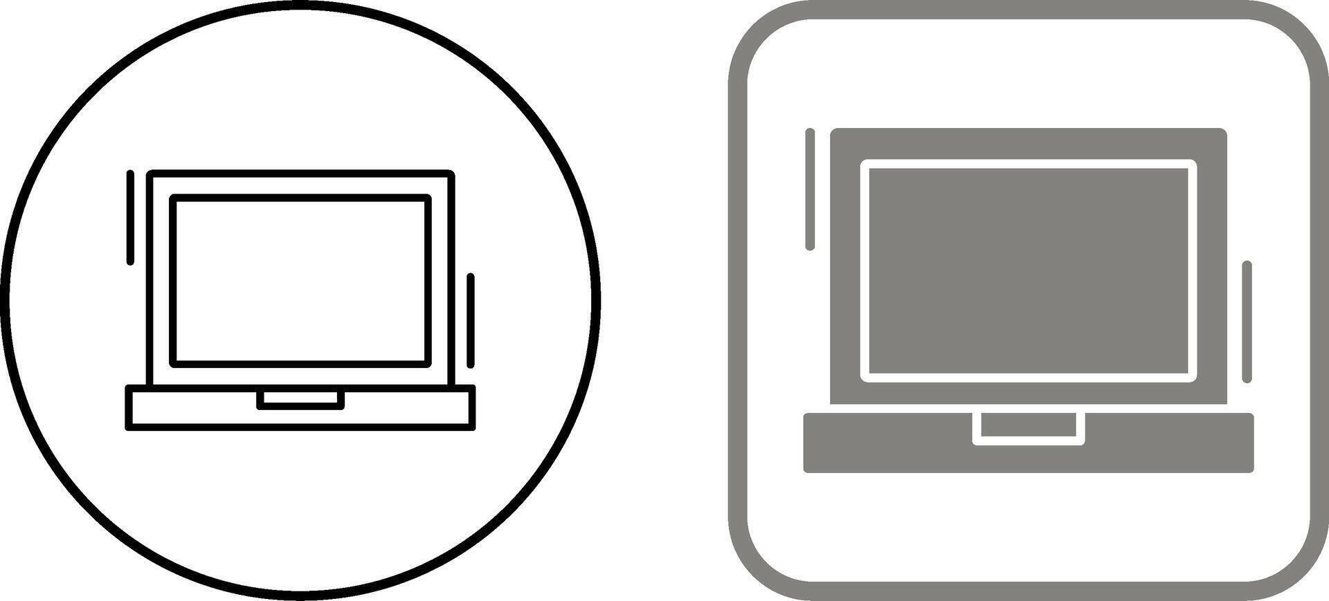 Laptop Icon Design vector