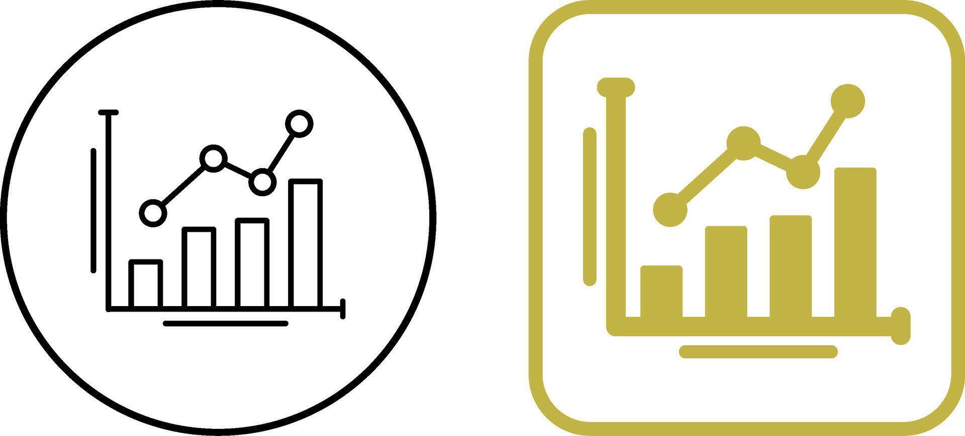 Bar Chart Icon Design vector