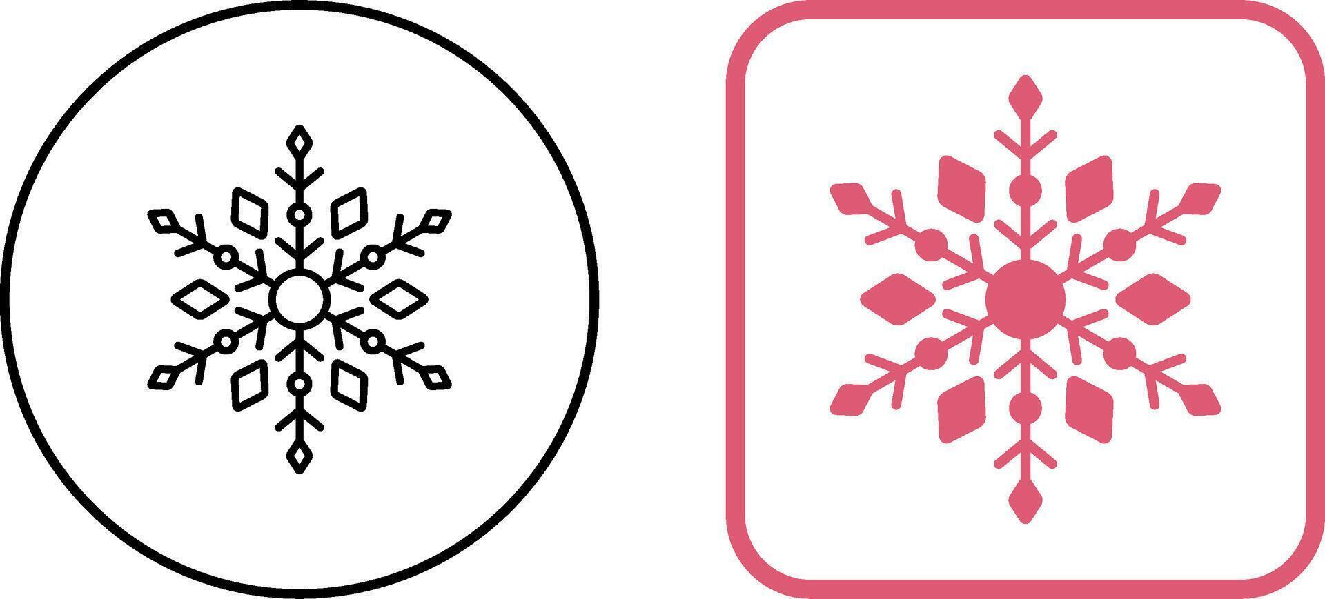 Snow Flake Icon Design vector