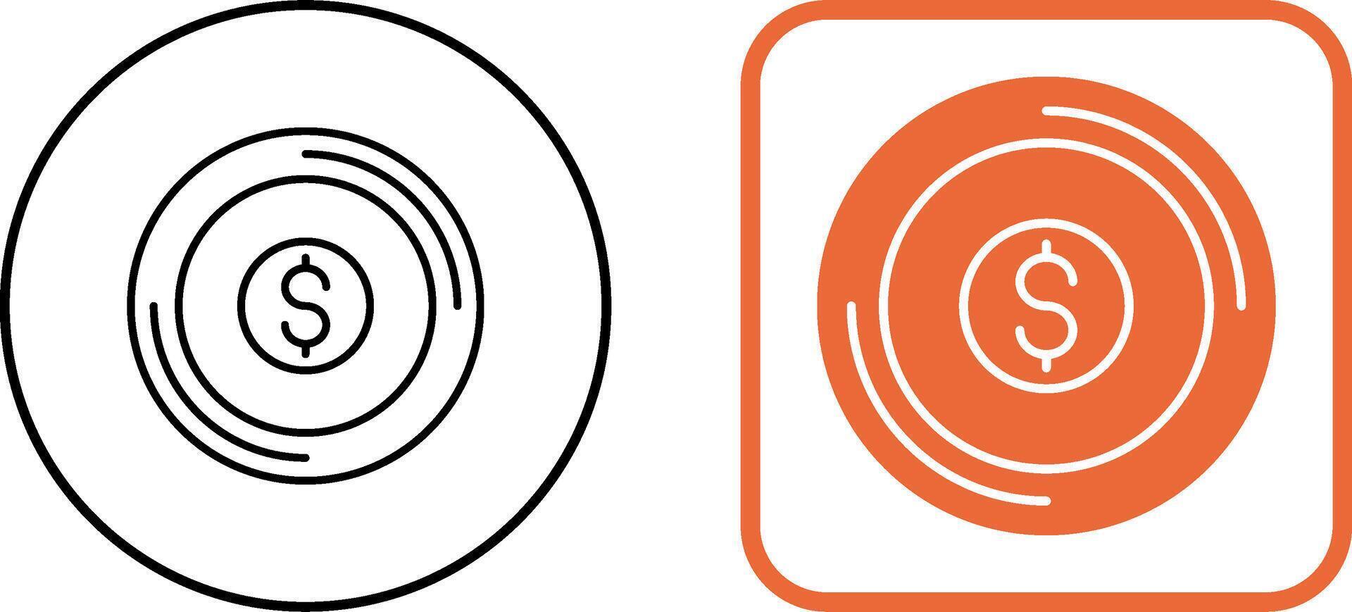 Coin Icon Design vector