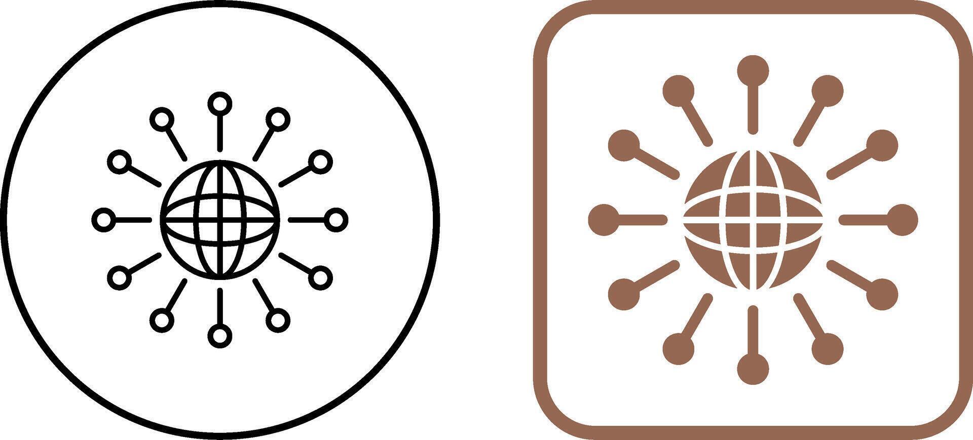 Networking Icon Design vector
