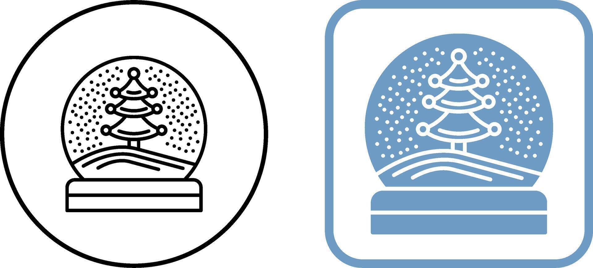Snow Glob Icon Design vector