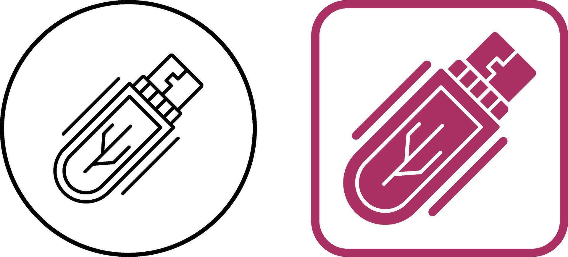 Usb Drive Icon Design vector