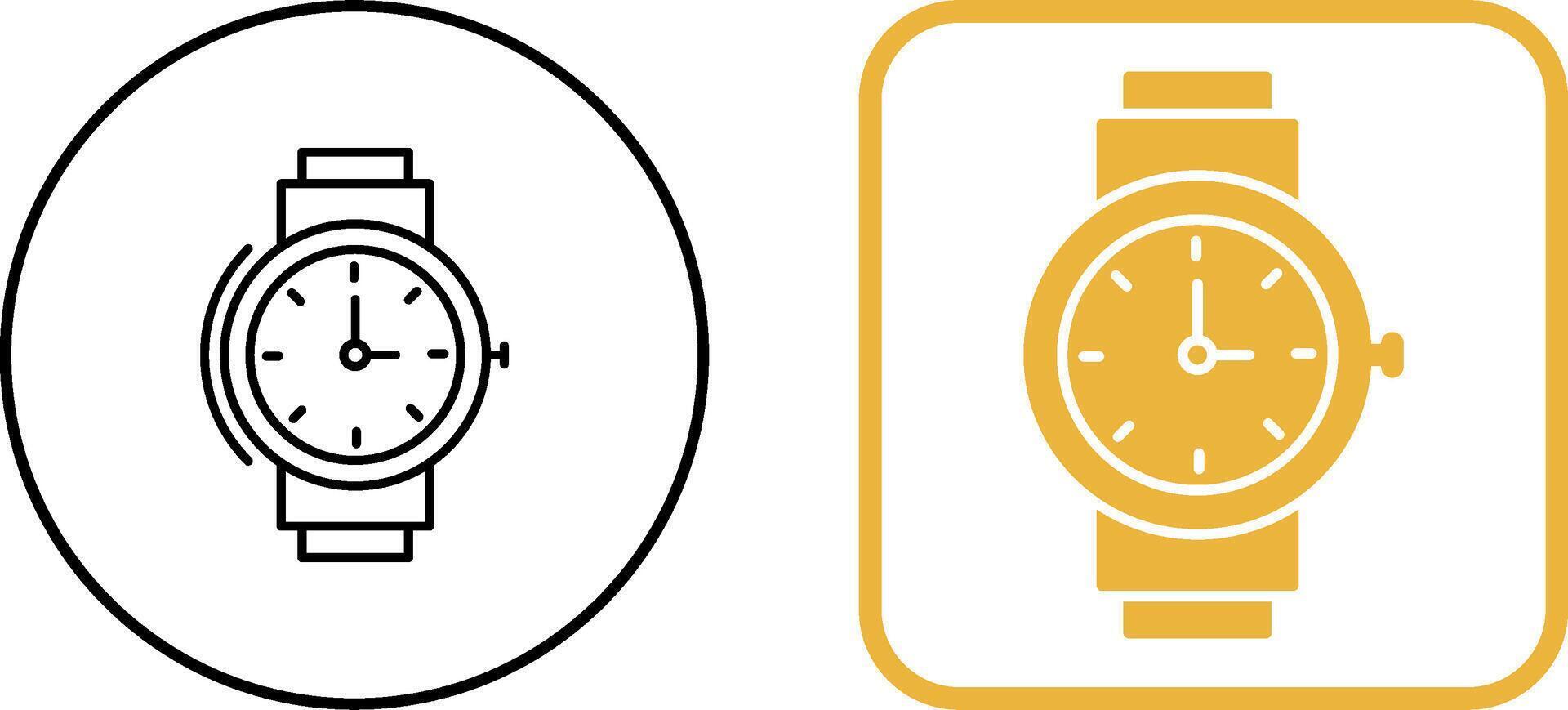 Wrist Watch Icon Design vector