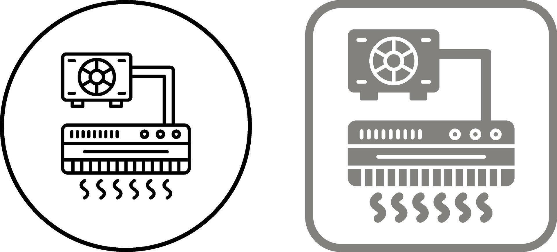 Air Conditioner Icon Design vector
