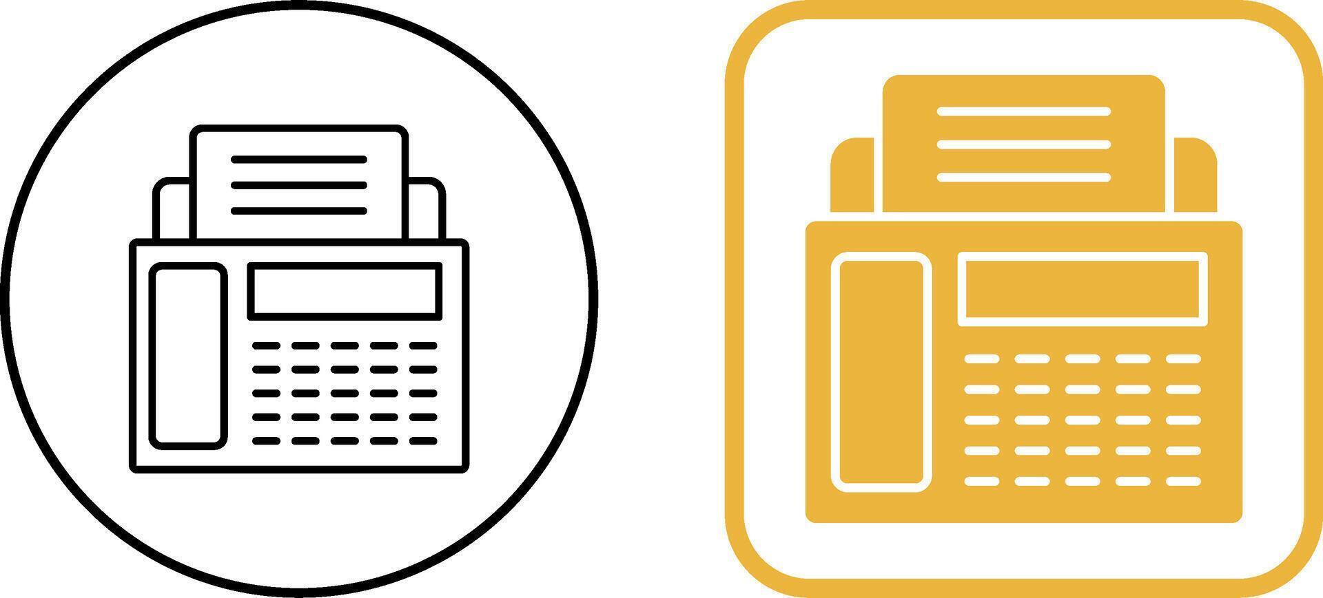 Fax Machine Icon Design vector