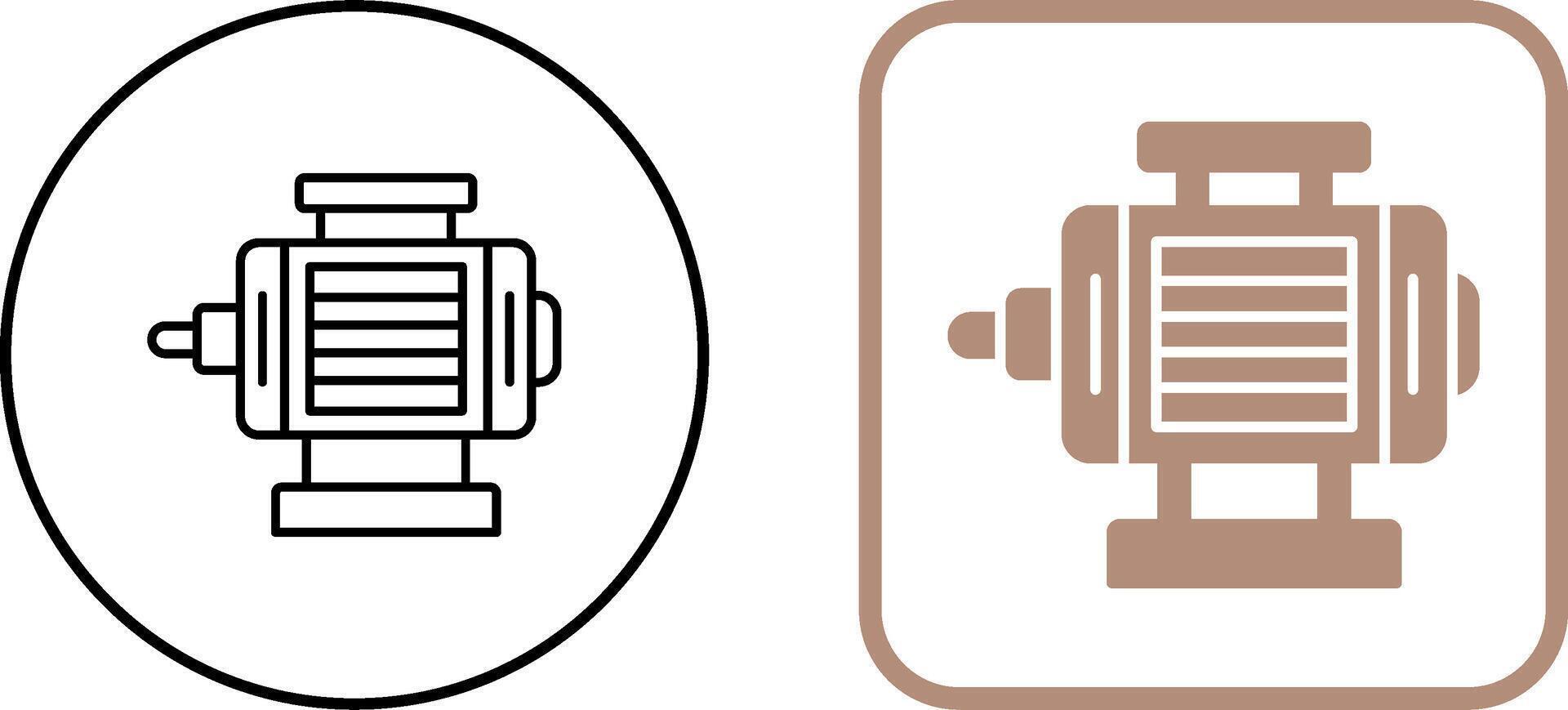 ELectric Motor Icon Design vector