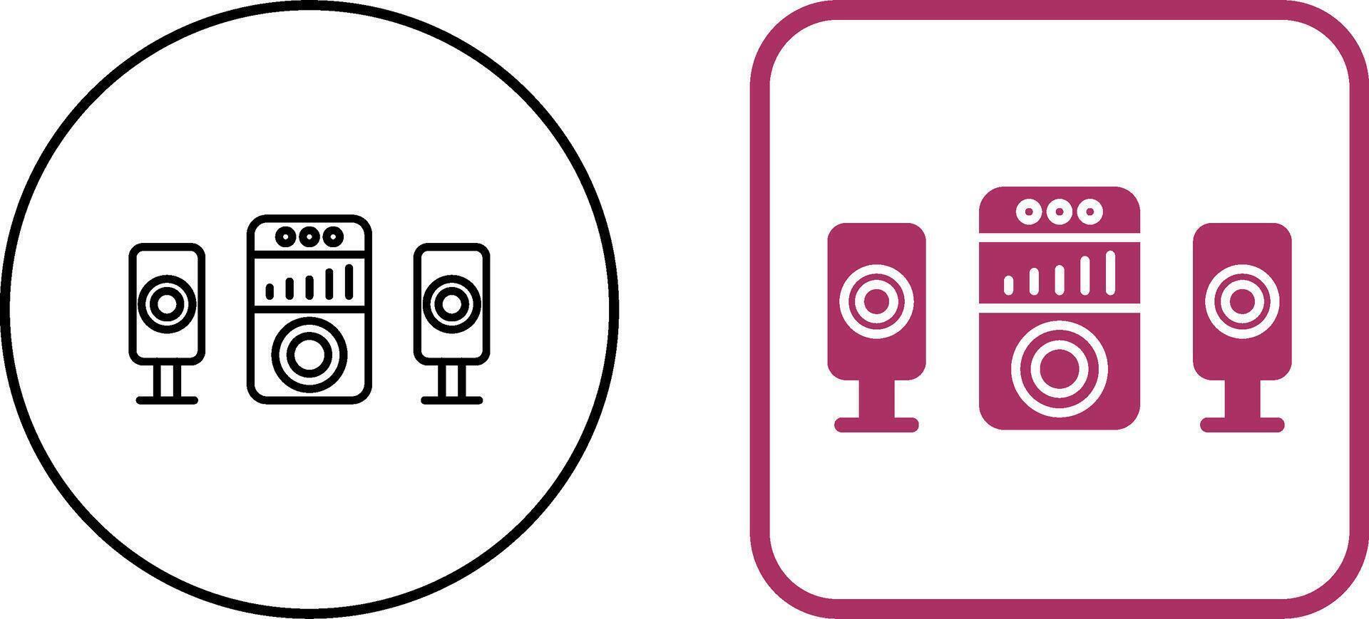 Sound System Icon Design vector