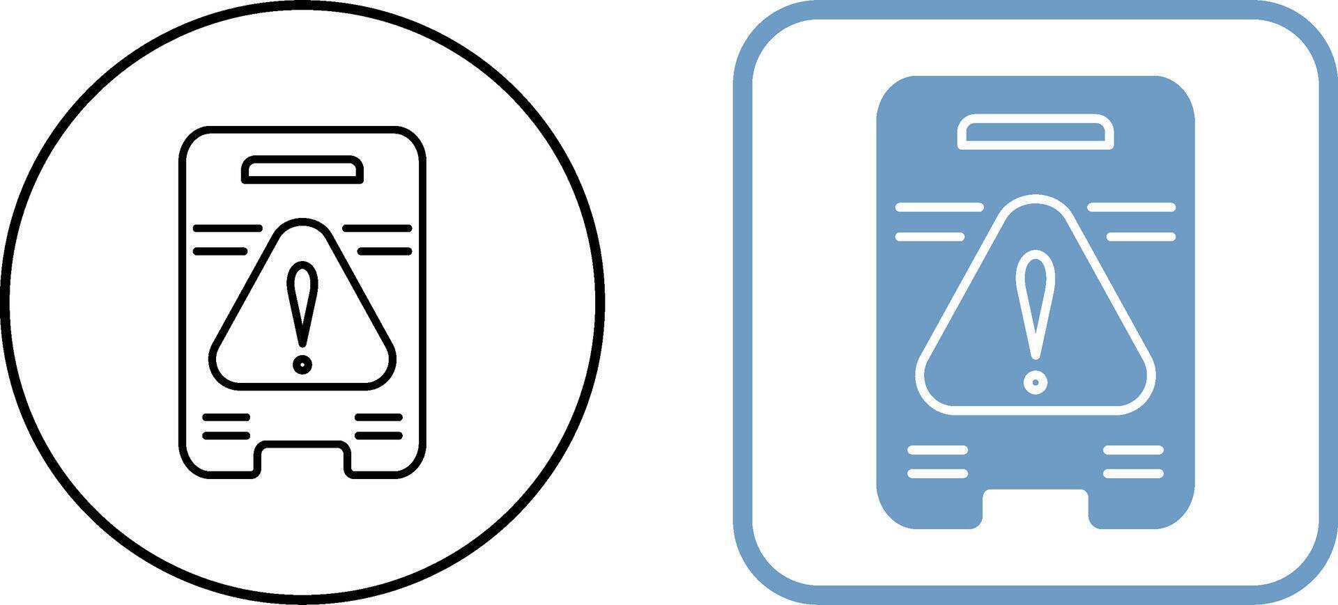 Caution Sign Icon Design vector