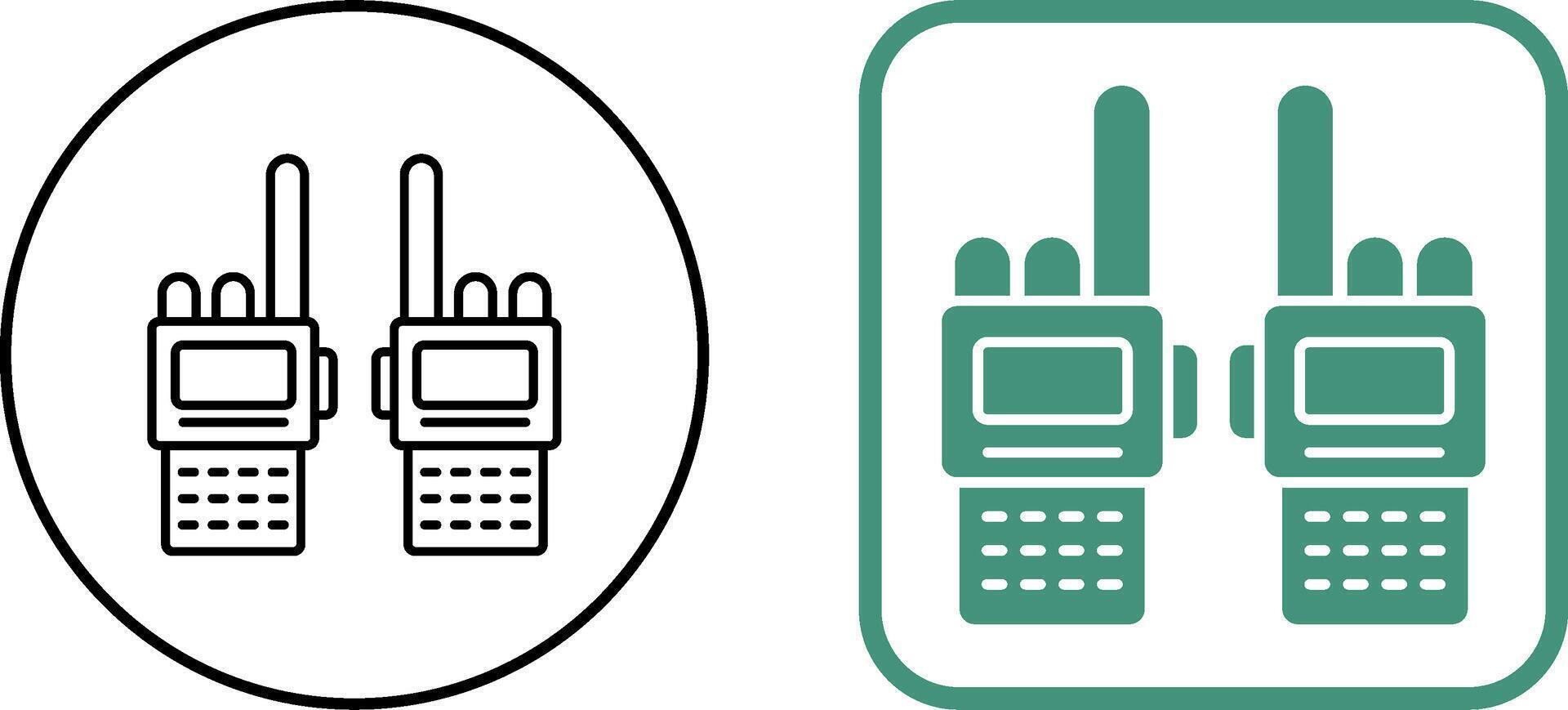 Walkie Talkie Icon Design vector