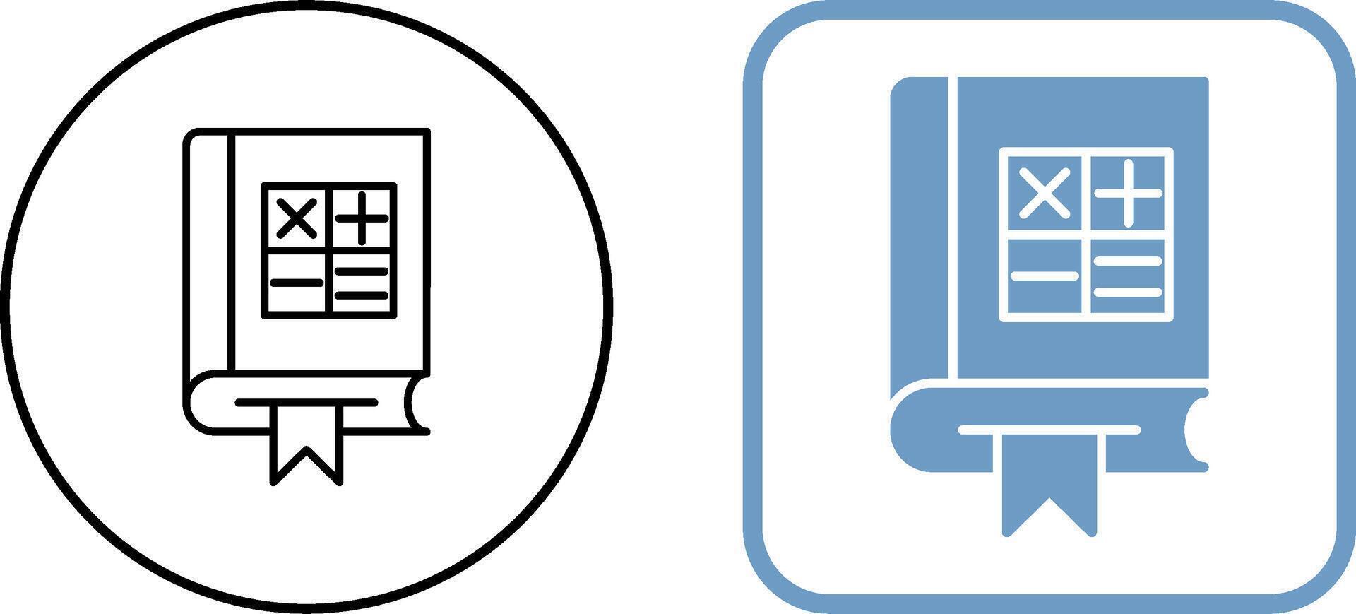 Maths Icon Design vector