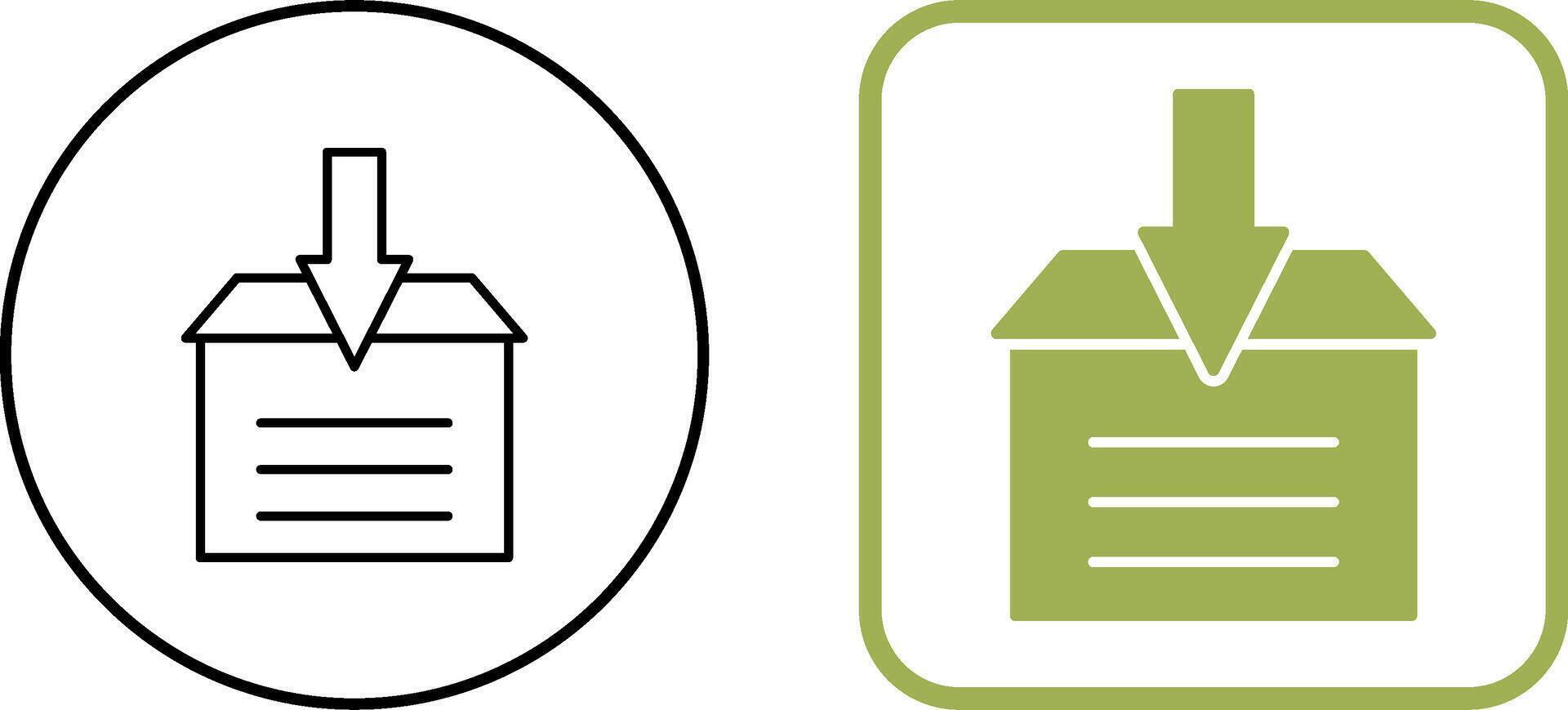 Archive Icon Design vector