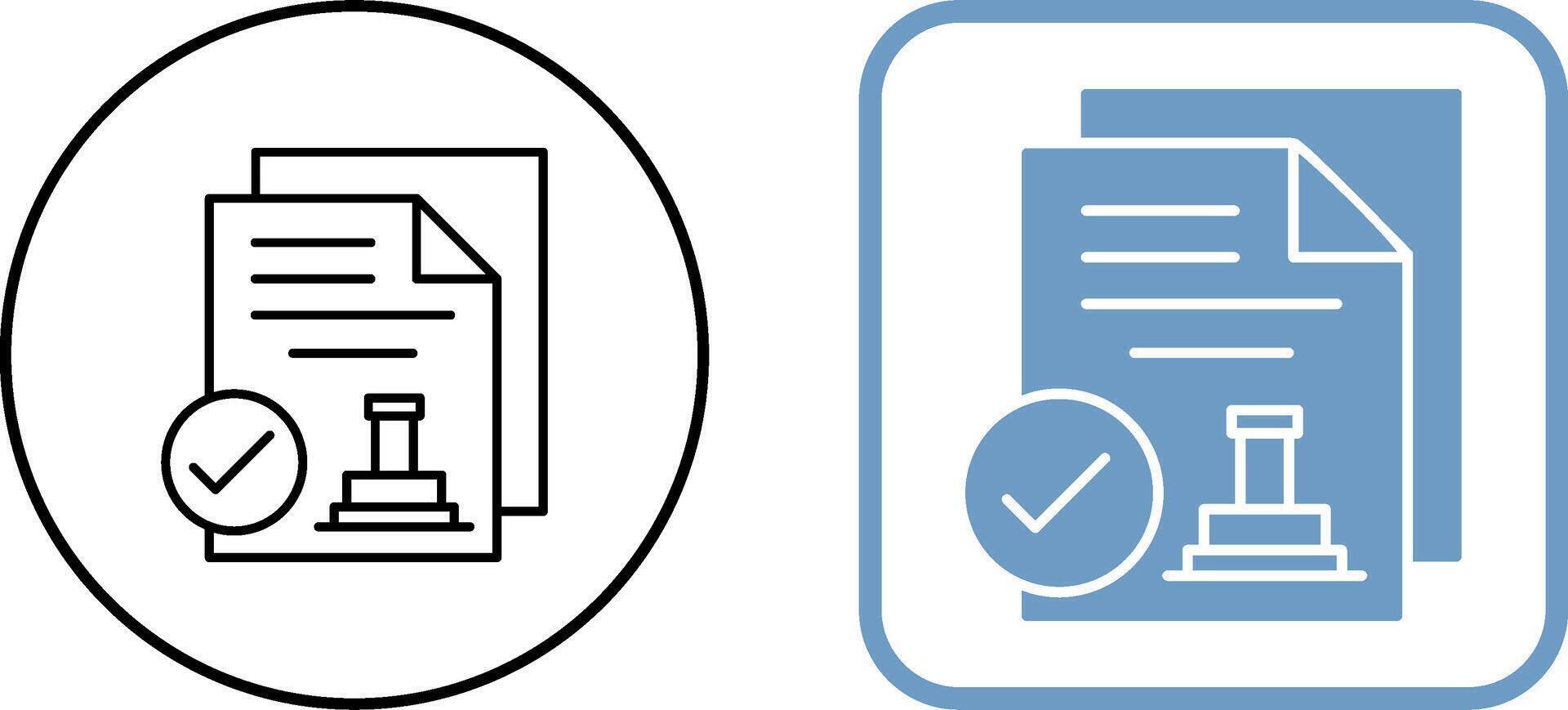 Approved Icon Design vector