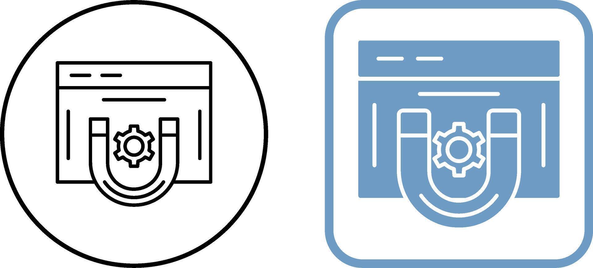 Magnet Icon Design vector