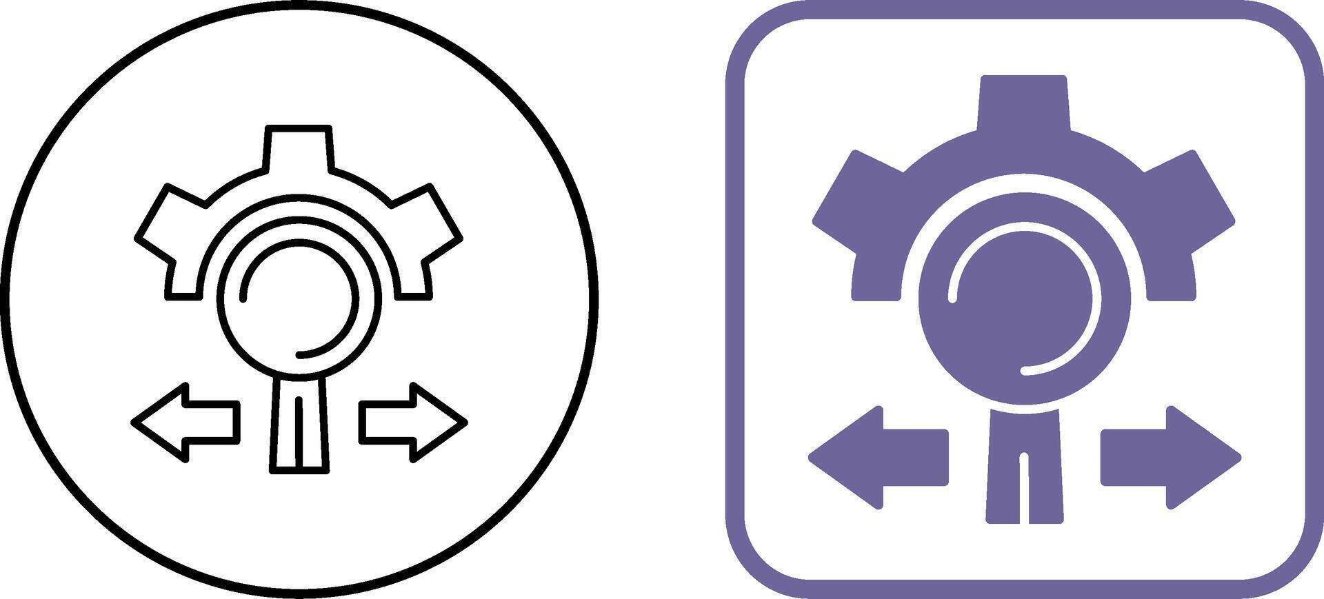 Research and Development Icon Design vector
