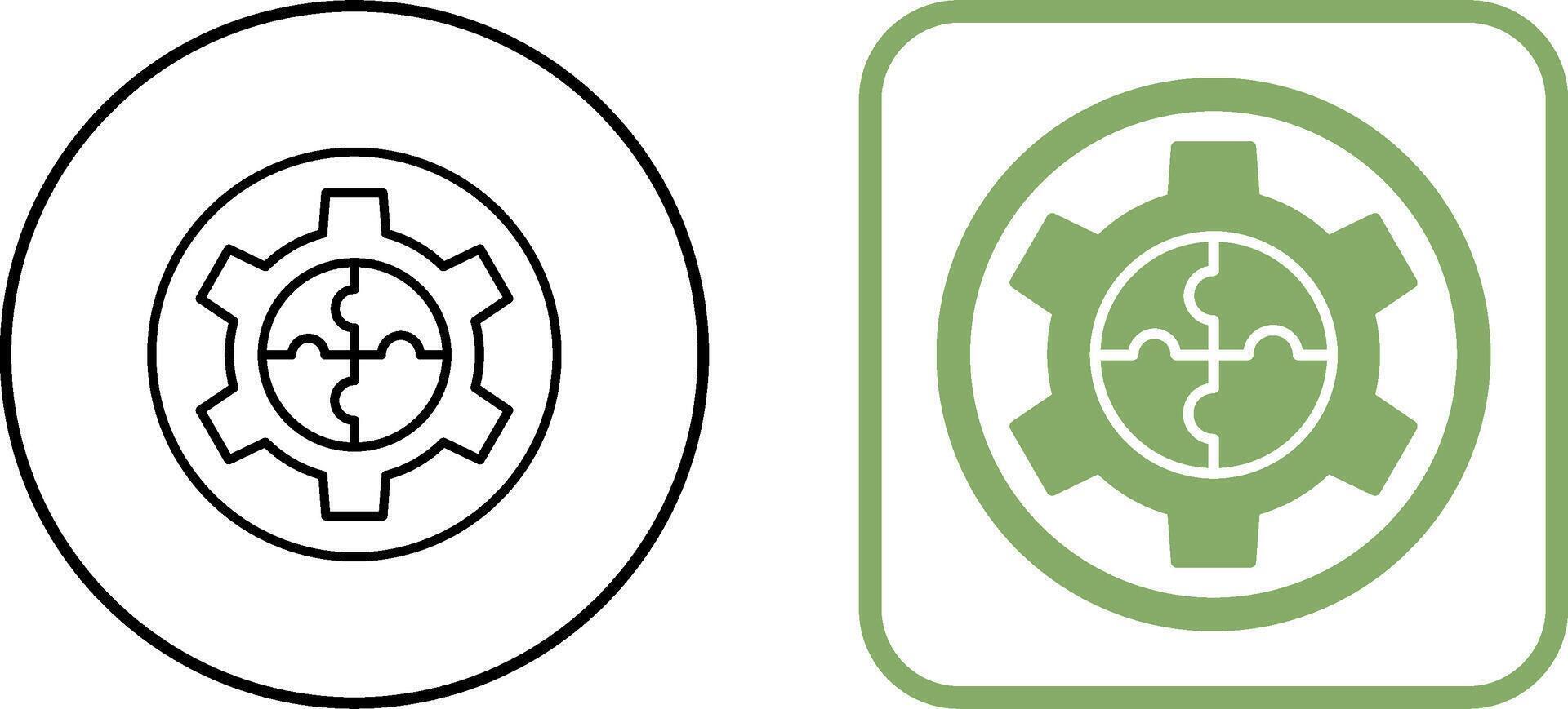 Solution Icon Design vector