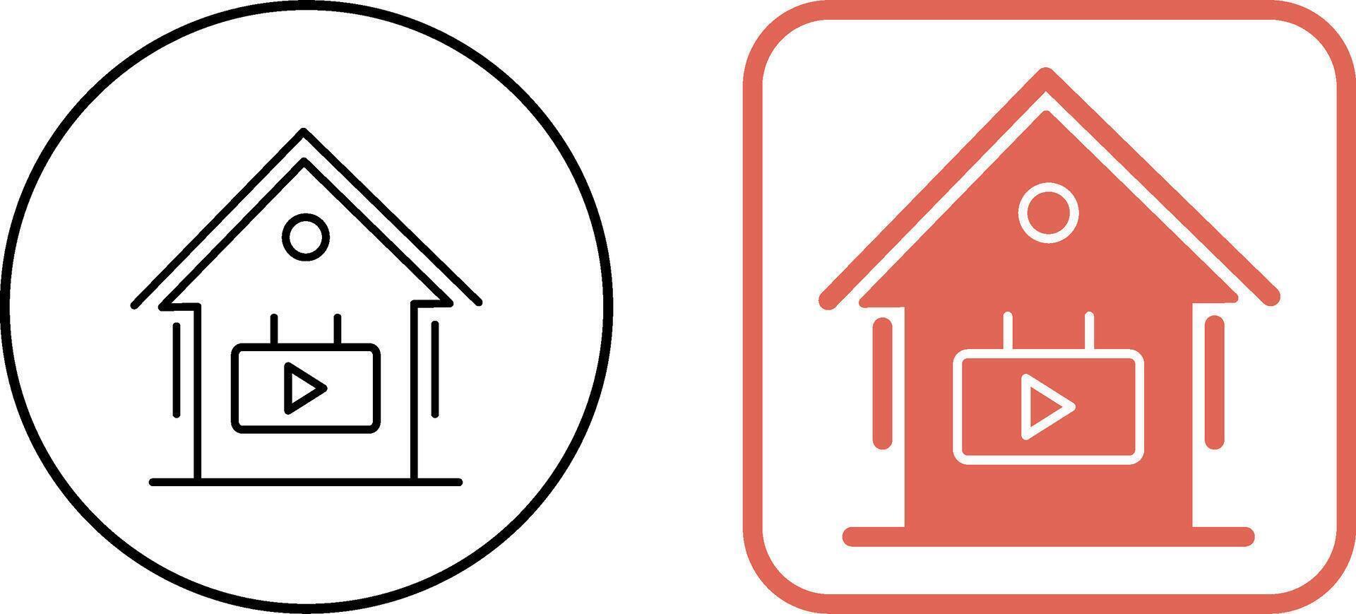 live Broadcast Icon Design vector