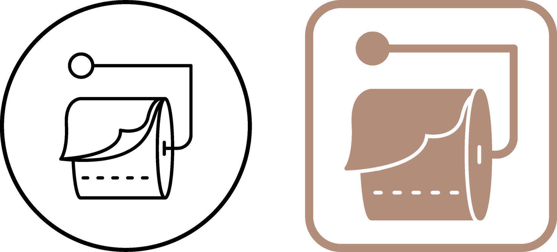 Tissue Roll Icon Design vector