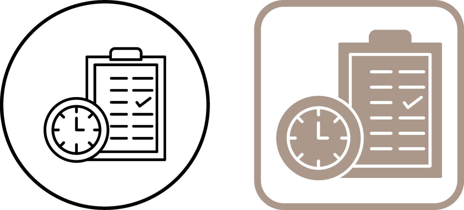 Time Planing Icon Design vector